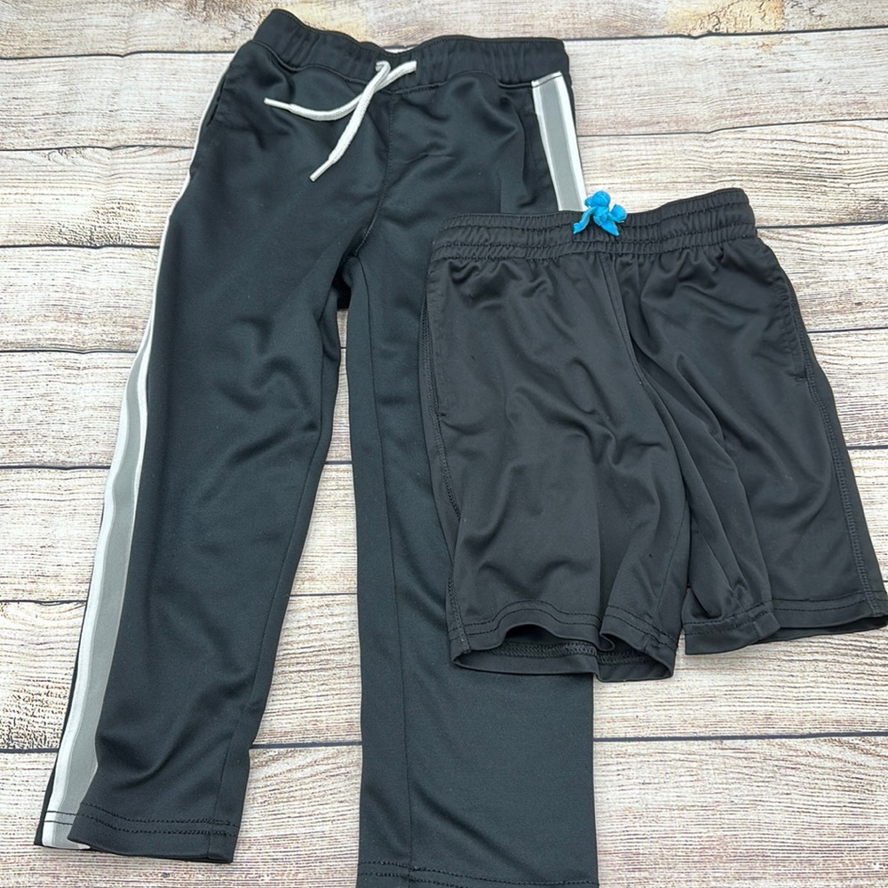Size 5 Black Shorts and Pants Bundle Shorts Cat & Jack Pants Carters wit…